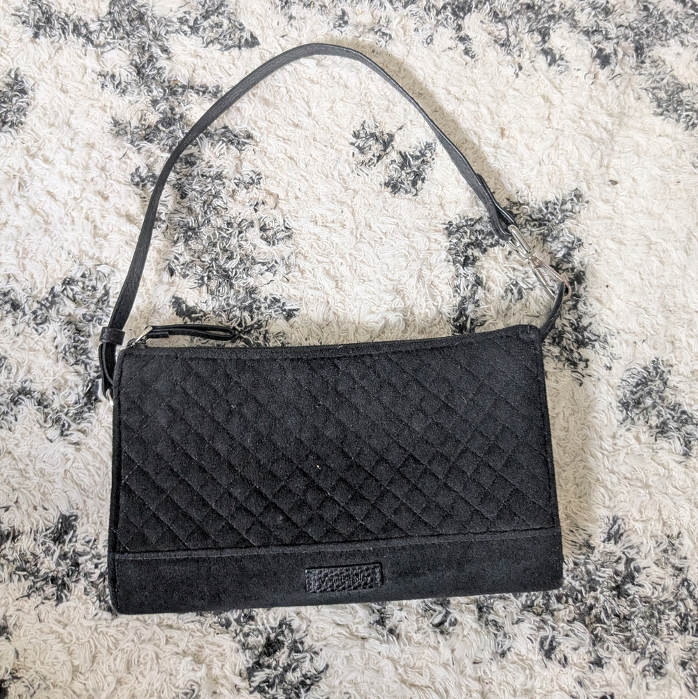 Elegant Black Quilted Shoulder Bag